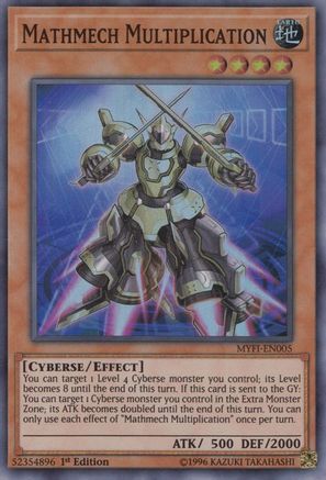 Mathmech Multiplication (MYFI-EN005) - Mystic Fighters 1st Edition - Premium Yugioh Single from Konami - Just $0.42! Shop now at Game Crave Tournament Store