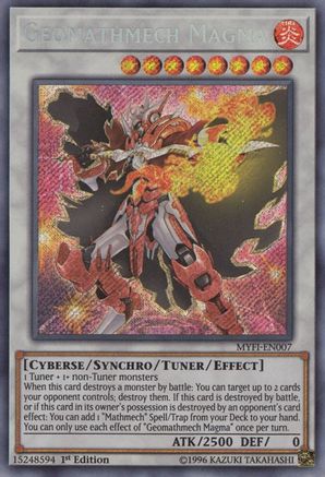 Geomathmech Magma (MYFI-EN007) - Mystic Fighters 1st Edition - Premium Yugioh Single from Konami - Just $1.01! Shop now at Game Crave Tournament Store