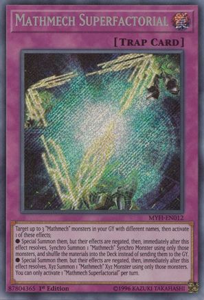 Mathmech Superfactorial (MYFI-EN012) - Mystic Fighters 1st Edition - Premium Yugioh Single from Konami - Just $2.65! Shop now at Game Crave Tournament Store