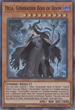 Hela, Generaider Boss of Doom (MYFI-EN032) - Mystic Fighters 1st Edition - Premium Yugioh Single from Konami - Just $0.32! Shop now at Game Crave Tournament Store