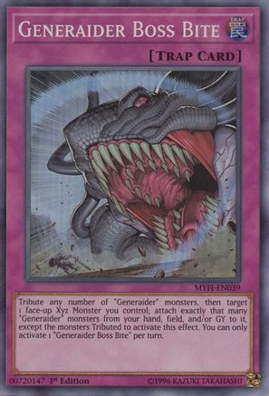 Generaider Boss Bite (MYFI-EN039) - Mystic Fighters 1st Edition - Premium Yugioh Single from Konami - Just $0.25! Shop now at Game Crave Tournament Store