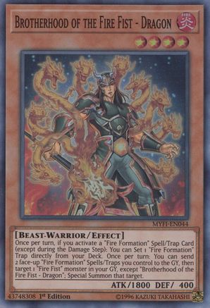 Brotherhood of the Fire Fist - Dragon (MYFI-EN044) - Mystic Fighters 1st Edition - Premium Yugioh Single from Konami - Just $0.31! Shop now at Game Crave Tournament Store