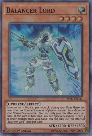 Balancer Lord (MYFI-EN047) - Mystic Fighters 1st Edition - Premium Yugioh Single from Konami - Just $0.30! Shop now at Game Crave Tournament Store