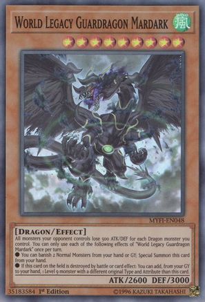 World Legacy Guardragon Mardark (MYFI-EN048) - Mystic Fighters 1st Edition - Premium Yugioh Single from Konami - Just $0.25! Shop now at Game Crave Tournament Store