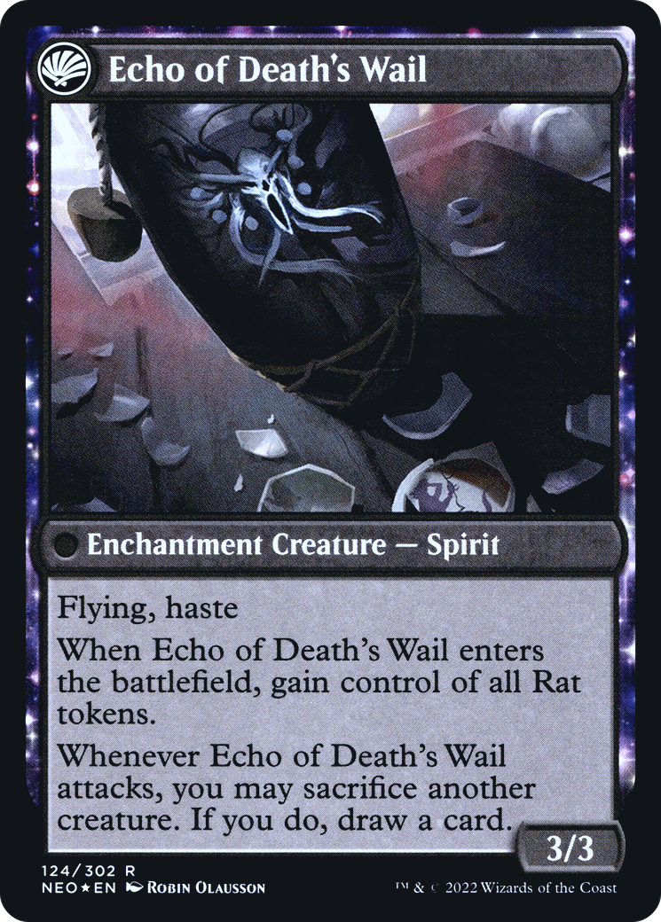 Tribute to Horobi // Echo of Death's Wail (PNEO-124S) - Kamigawa: Neon Dynasty Promos: (fandfc) Foil - Premium MTG Single from Wizards of the Coast - Just $2.14! Shop now at Game Crave Tournament Store