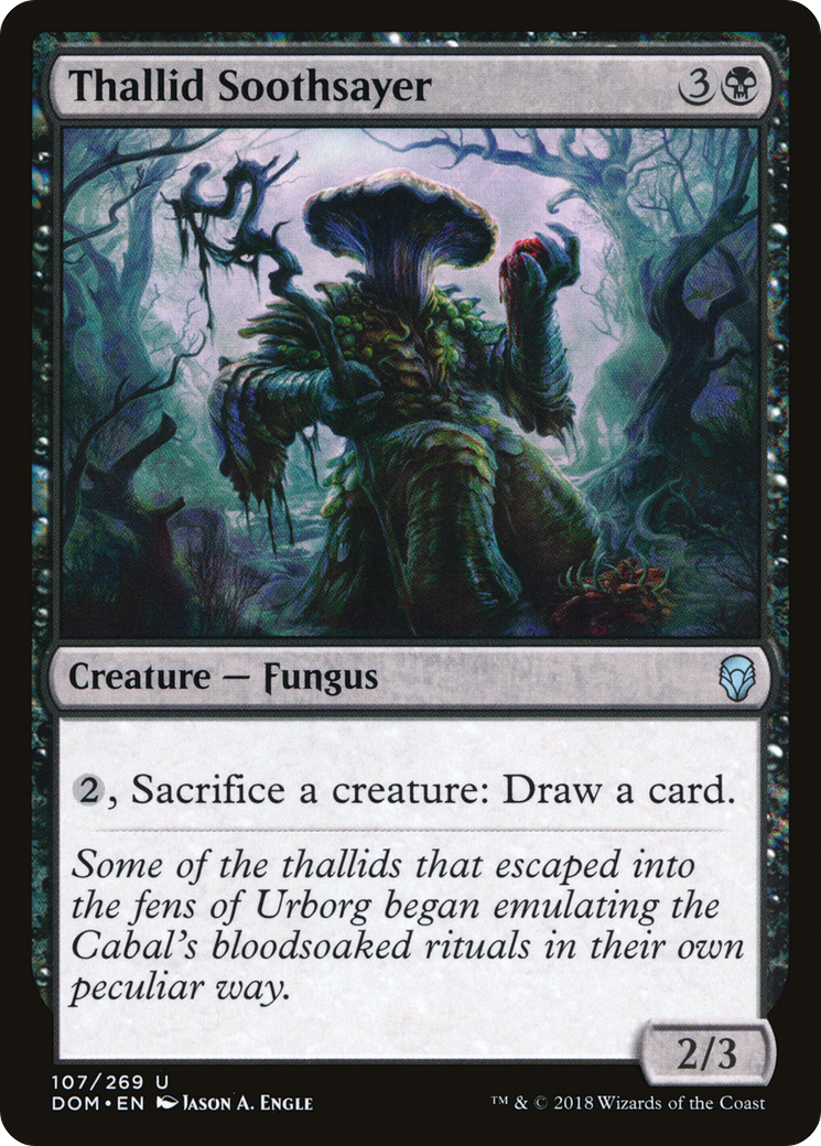 Thallid Soothsayer (DOM-107) - Dominaria Foil - Premium MTG Single from Wizards of the Coast - Just $0.48! Shop now at Game Crave Tournament Store