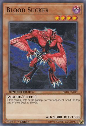 Blood Sucker (SBTK-EN019) - Speed Duel: Trials of the Kingdom 1st Edition - Premium Yugioh Single from Konami - Just $0.25! Shop now at Game Crave Tournament Store