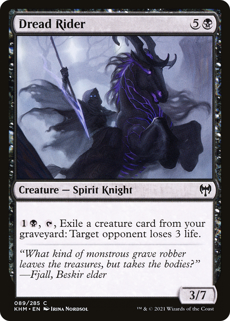Dread Rider (KHM-089) - Kaldheim Foil - Premium MTG Single from Wizards of the Coast - Just $0.08! Shop now at Game Crave Tournament Store