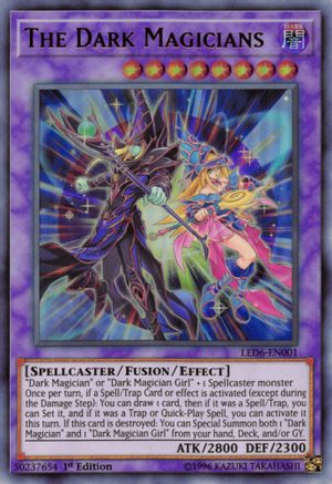 The Dark Magicians (LED6-EN001) - Legendary Duelists: Magical Hero 1st Edition - Premium Yugioh Single from Konami - Just $14.07! Shop now at Game Crave Tournament Store
