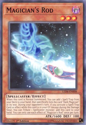 Magician's Rod (LED6-EN008) - Legendary Duelists: Magical Hero 1st Edition - Premium Yugioh Single from Konami - Just $0.45! Shop now at Game Crave Tournament Store