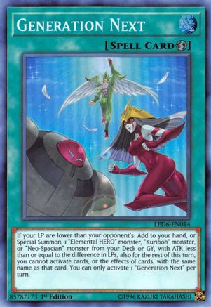 Game Crave Tournament Store - Generation Next (LED6-EN014) - Legendary  Duelists: Magical Hero Unlimited
