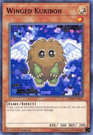 Winged Kuriboh (LED6-EN017) - Legendary Duelists: Magical Hero 1st Edition - Premium Yugioh Single from Konami - Just $0.08! Shop now at Game Crave Tournament Store