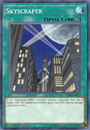 Skyscraper (LED6-EN021) - Legendary Duelists: Magical Hero Unlimited - Premium Yugioh Single from Konami - Just $0.25! Shop now at Game Crave Tournament Store