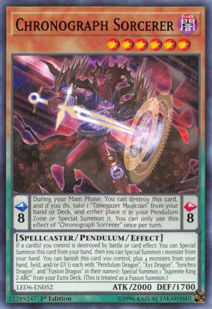 Chronograph Sorcerer (LED6-EN052) - Legendary Duelists: Magical Hero 1st Edition - Premium Yugioh Single from Konami - Just $0.25! Shop now at Game Crave Tournament Store