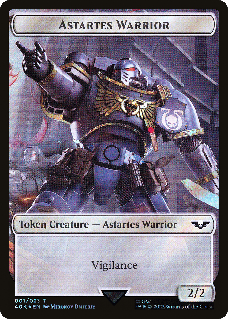 Astartes Warrior (T40K-01★) - Warhammer 40,000 Tokens Foil - Premium MTG Single from Wizards of the Coast - Just $0! Shop now at Game Crave Tournament Store
