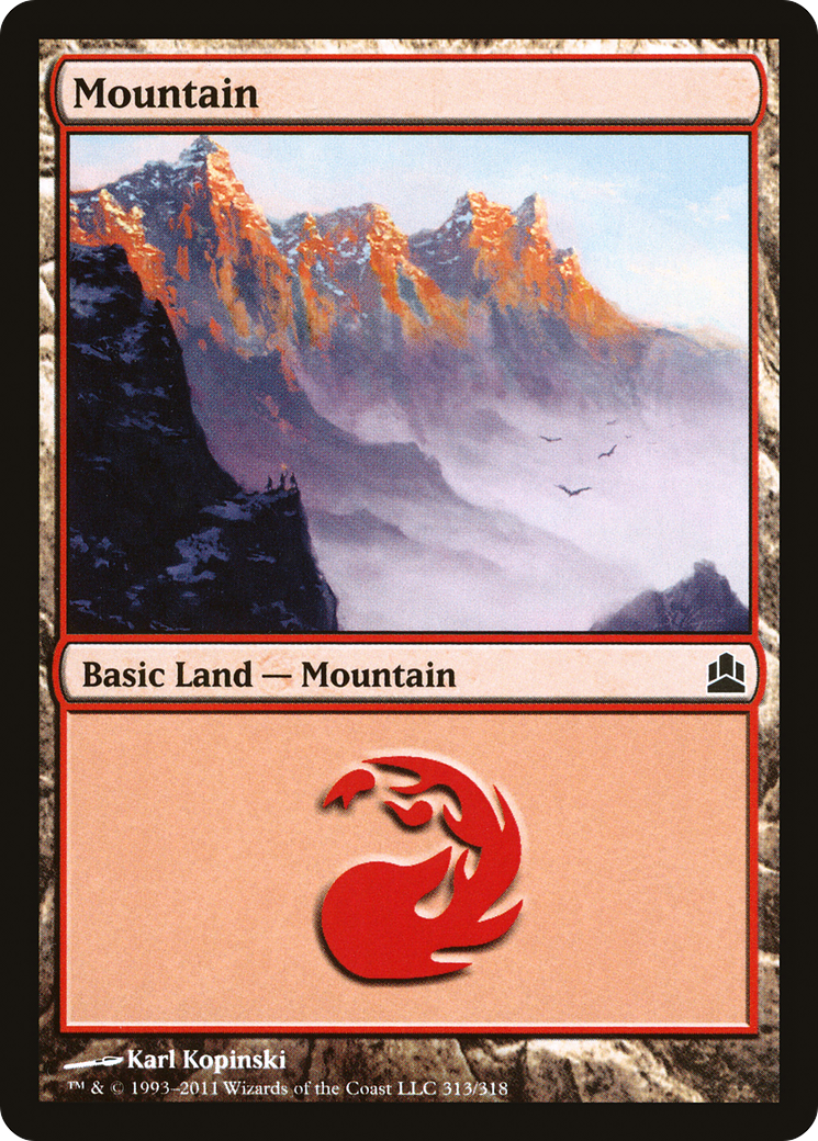 Mountain (CMD-313) - Commander 2011 - Premium MTG Single from Wizards of the Coast - Just $0.25! Shop now at Game Crave Tournament Store