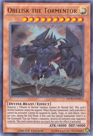 Obelisk the Tormentor (MVP1-ENSV5) - The Dark Side of Dimensions Movie Pack: Secret Edition Limited - Premium Yugioh Single from Konami - Just $0.75! Shop now at Game Crave Tournament Store