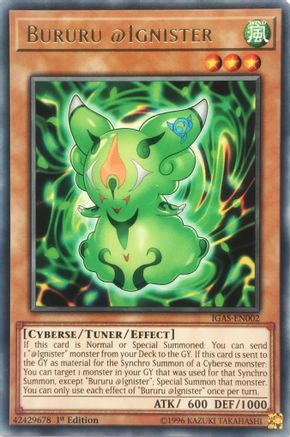 Bururu @Ignister (IGAS-EN002) - Ignition Assault Unlimited - Premium Yugioh Single from Konami - Just $0.34! Shop now at Game Crave Tournament Store