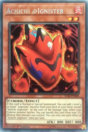 Achichi @Ignister (IGAS-EN004) - Ignition Assault 1st Edition - Premium Yugioh Single from Konami - Just $8.02! Shop now at Game Crave Tournament Store