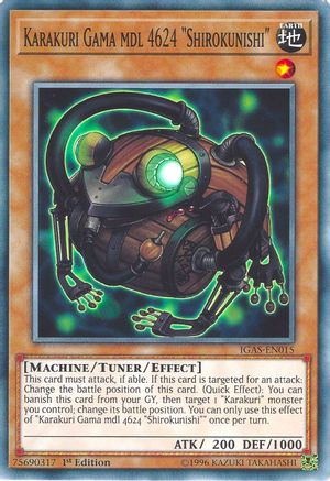 Karakuri Gama mdl 4624 "Shirokunishi" (IGAS-EN015) - Ignition Assault 1st Edition - Premium Yugioh Single from Konami - Just $0.25! Shop now at Game Crave Tournament Store