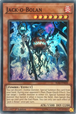 Jack-o-Bolan (IGAS-EN026) - Ignition Assault 1st Edition - Premium Yugioh Single from Konami - Just $0.54! Shop now at Game Crave Tournament Store