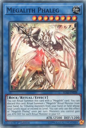 Megalith Phaleg (IGAS-EN038) - Ignition Assault 1st Edition - Premium Yugioh Single from Konami - Just $0.25! Shop now at Game Crave Tournament Store