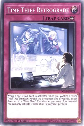 Time Thief Retrograde (IGAS-EN075) - Ignition Assault 1st Edition - Premium Yugioh Single from Konami - Just $0.25! Shop now at Game Crave Tournament Store