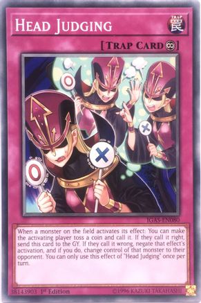 Head Judging (IGAS-EN080) - Ignition Assault 1st Edition - Premium Yugioh Single from Konami - Just $0.25! Shop now at Game Crave Tournament Store