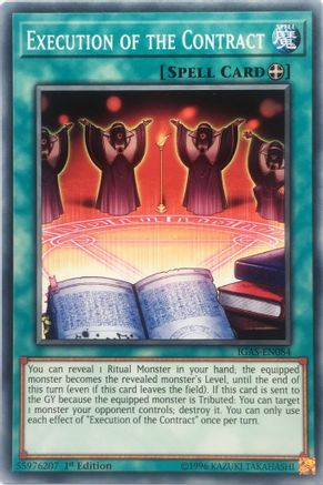 Execution of the Contract (IGAS-EN084) - Ignition Assault Unlimited - Premium Yugioh Single from Konami - Just $0.25! Shop now at Game Crave Tournament Store