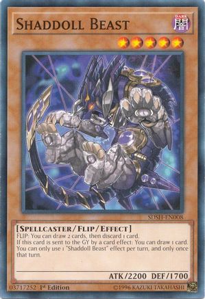 Shaddoll Beast (SDSH-EN008) - Structure Deck: Shaddoll Showdown Unlimited - Premium Yugioh Single from Konami - Just $0.45! Shop now at Game Crave Tournament Store