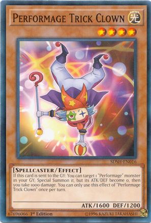 Performage Trick Clown (SDSH-EN016) - Structure Deck: Shaddoll Showdown Unlimited - Premium Yugioh Single from Konami - Just $0.25! Shop now at Game Crave Tournament Store