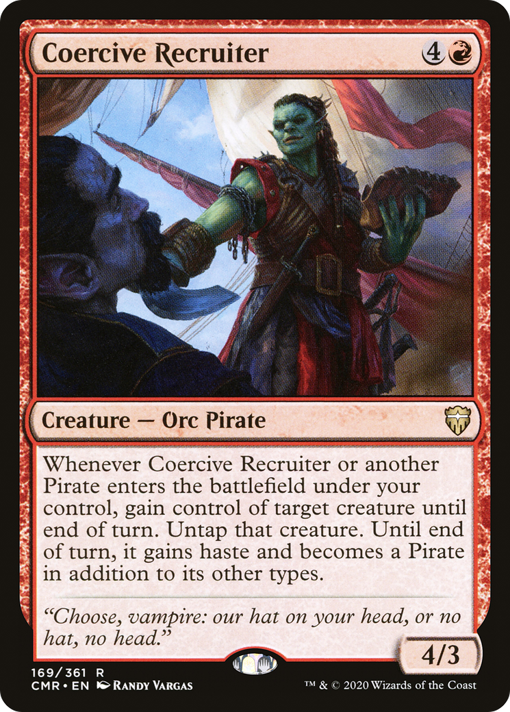 Coercive Recruiter (CMR-169) - Commander Legends Foil - Premium MTG Single from Wizards of the Coast - Just $0.11! Shop now at Game Crave Tournament Store