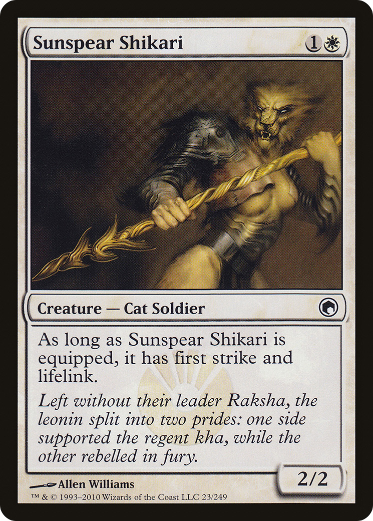 Sunspear Shikari (SOM-023) - Scars of Mirrodin Foil - Premium MTG Single from Wizards of the Coast - Just $0.08! Shop now at Game Crave Tournament Store