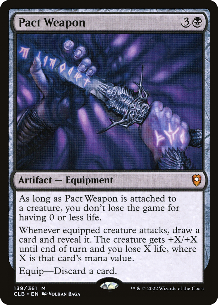 Pact Weapon (CLB-139) - Commander Legends: Battle for Baldur's Gate Foil - Premium MTG Single from Wizards of the Coast - Just $1.10! Shop now at Game Crave Tournament Store