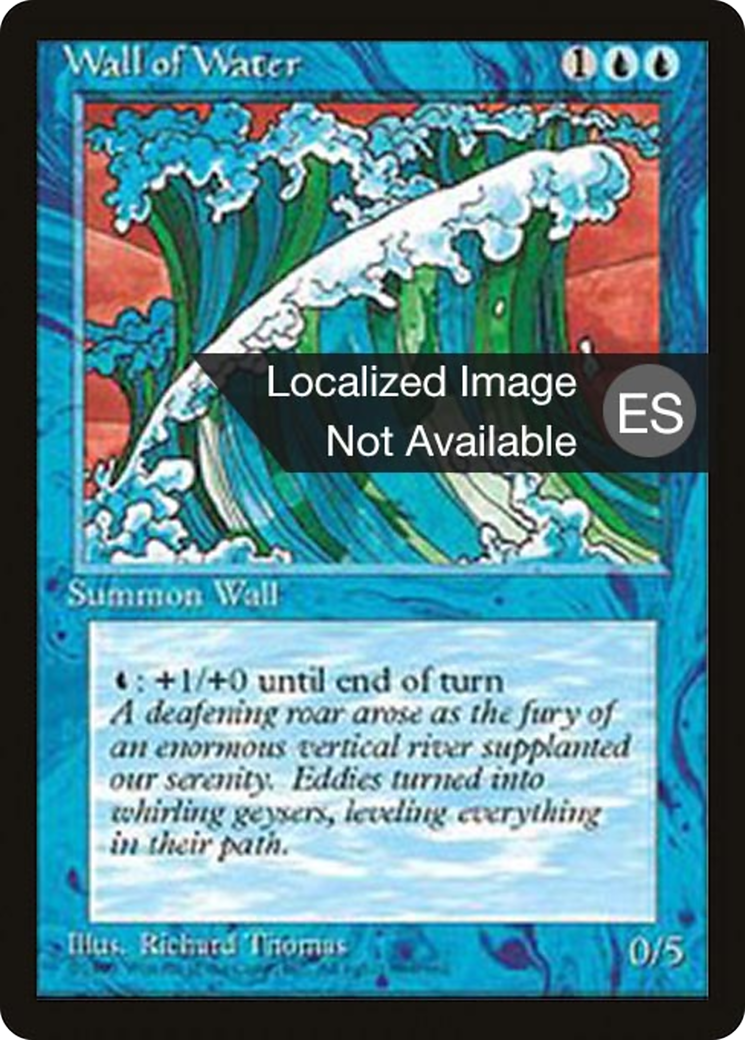 Wall of Water (4BB-114) - Fourth Edition Foreign Black Border - Premium MTG Single from Wizards of the Coast - Just $0.23! Shop now at Game Crave Tournament Store
