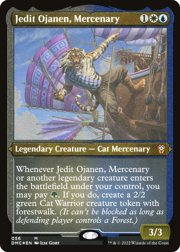 Jedit Ojanen, Mercenary (DMC-056) - Dominaria United Commander Etched Foil - Premium MTG Single from Wizards of the Coast - Just $0.10! Shop now at Game Crave Tournament Store