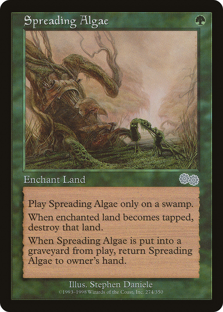 Spreading Algae (USG-274) - Urza's Saga - Premium MTG Single from Wizards of the Coast - Just $0.08! Shop now at Game Crave Tournament Store