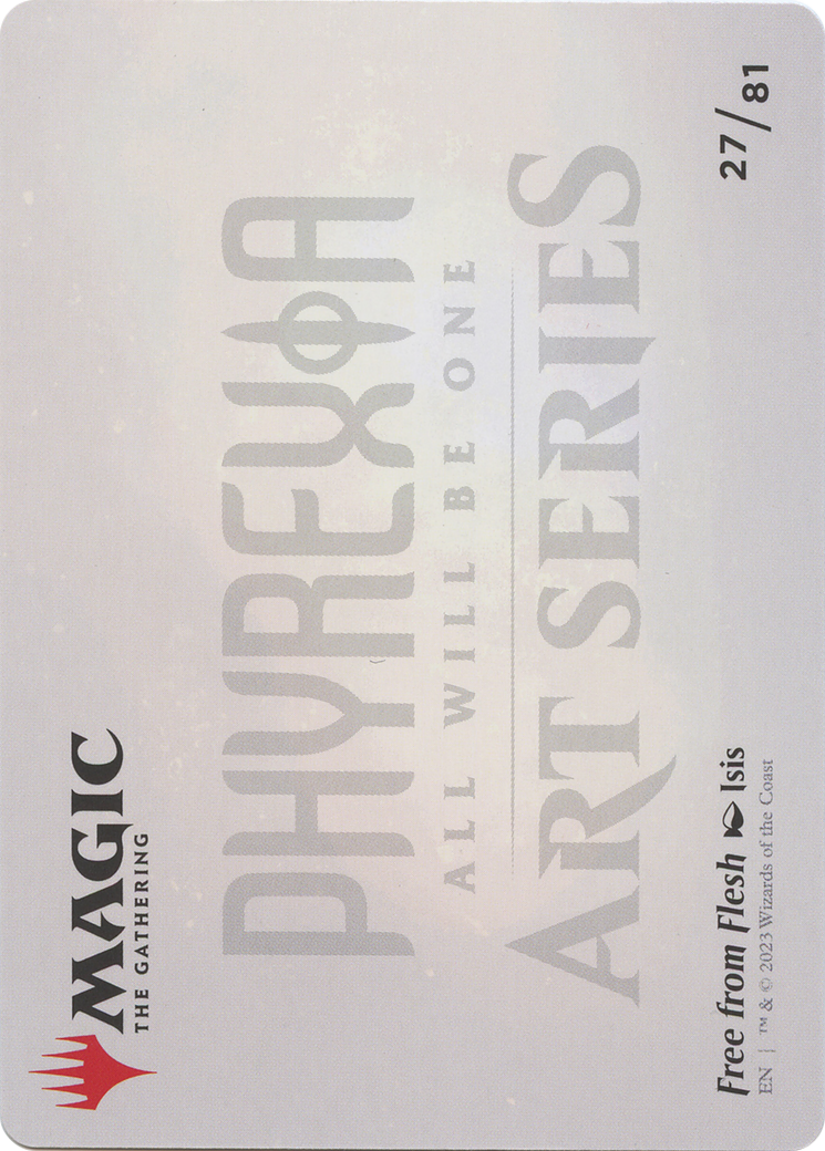 Free from Flesh // Free from Flesh (AONE-027) - Phyrexia: All Will Be One Art Series (Borderless) - Premium MTG Single from Wizards of the Coast - Just $0! Shop now at Game Crave Tournament Store