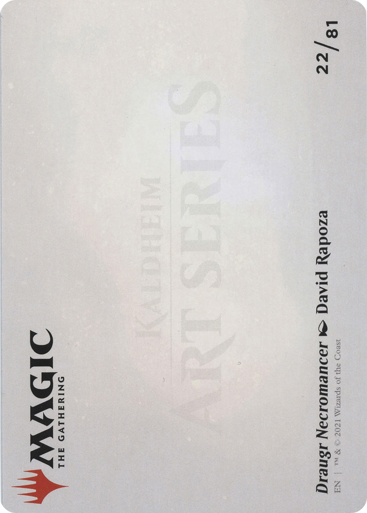 Draugr Necromancer // Draugr Necromancer (AKHM-022) - Kaldheim Art Series (Borderless) Foil - Premium MTG Single from Wizards of the Coast - Just $0! Shop now at Game Crave Tournament Store