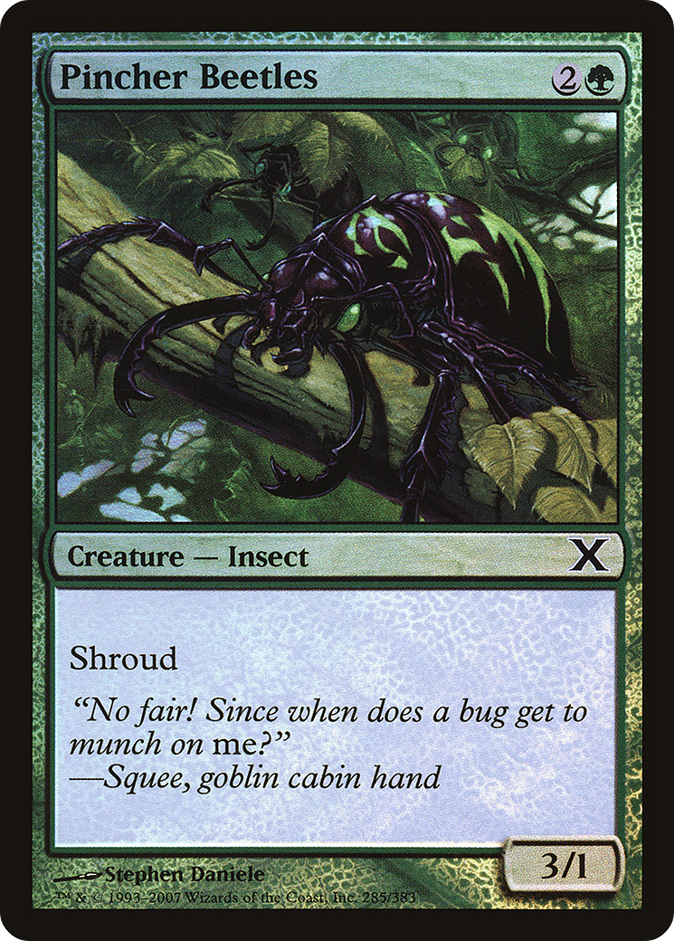 Pincher Beetles (10E-285★) - Tenth Edition Foil - Premium MTG Single from Wizards of the Coast - Just $0.12! Shop now at Game Crave Tournament Store