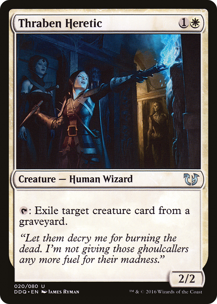 Thraben Heretic (DDQ-020) - Duel Decks: Blessed vs. Cursed - Premium MTG Single from Wizards of the Coast - Just $0.08! Shop now at Game Crave Tournament Store
