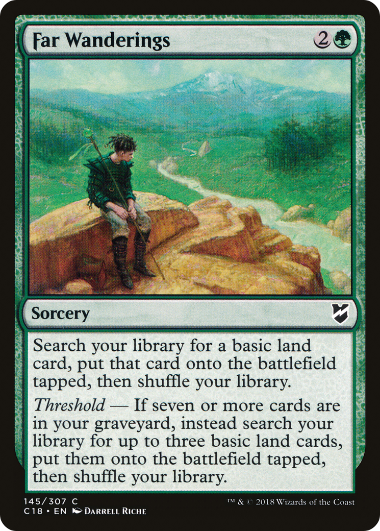 Far Wanderings (C18-145) - Commander 2018 - Premium MTG Single from Wizards of the Coast - Just $0.09! Shop now at Game Crave Tournament Store
