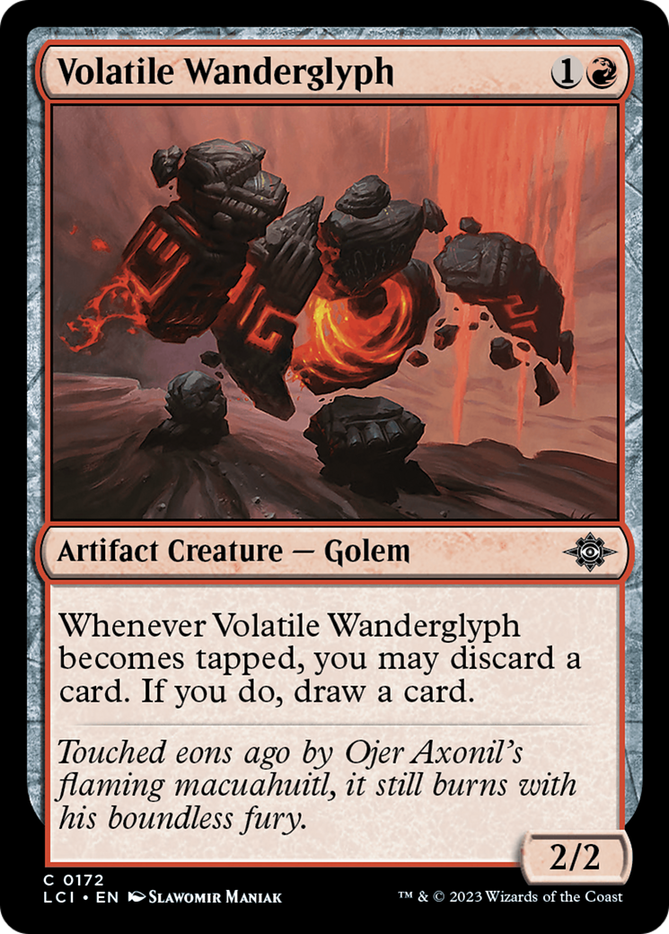 Volatile Wanderglyph (LCI-172) - The Lost Caverns of Ixalan - Premium MTG Single from Wizards of the Coast - Just $0.08! Shop now at Game Crave Tournament Store