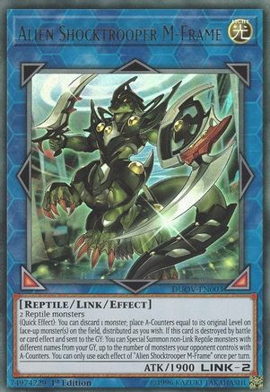 Alien Shocktrooper M-Frame (DUOV-EN003) - Duel Overload 1st Edition - Premium Yugioh Single from Konami - Just $0.26! Shop now at Game Crave Tournament Store