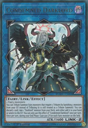 Condemned Darklord (DUOV-EN006) - Duel Overload 1st Edition - Premium Yugioh Single from Konami - Just $5.04! Shop now at Game Crave Tournament Store