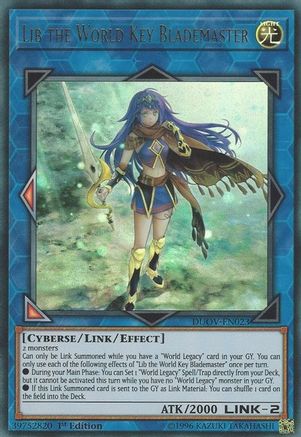 Lib the World Key Blademaster (DUOV-EN023) - Duel Overload 1st Edition - Premium Yugioh Single from Konami - Just $2.51! Shop now at Game Crave Tournament Store