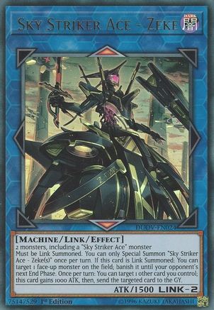 Sky Striker Ace - Zeke (DUOV-EN024) - Duel Overload 1st Edition - Premium Yugioh Single from Konami - Just $0.59! Shop now at Game Crave Tournament Store