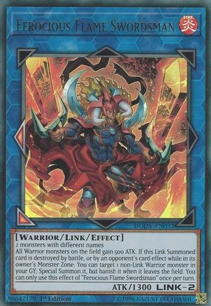 Ferocious Flame Swordsman (DUOV-EN032) - Duel Overload 1st Edition - Premium Yugioh Single from Konami - Just $0.54! Shop now at Game Crave Tournament Store