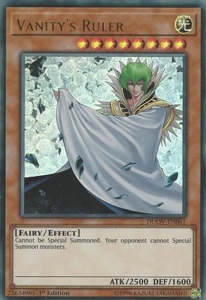 Vanity's Ruler (DUOV-EN061) - Duel Overload 1st Edition - Premium Yugioh Single from Konami - Just $0.37! Shop now at Game Crave Tournament Store