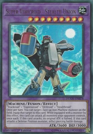 Super Vehicroid - Stealth Union (DUOV-EN078) - Duel Overload 1st Edition - Premium Yugioh Single from Konami - Just $0.25! Shop now at Game Crave Tournament Store